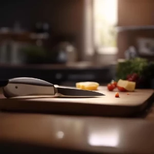 Разделочная доска из бамбука с ручкой Разделочная доска из бамбука с ручкой